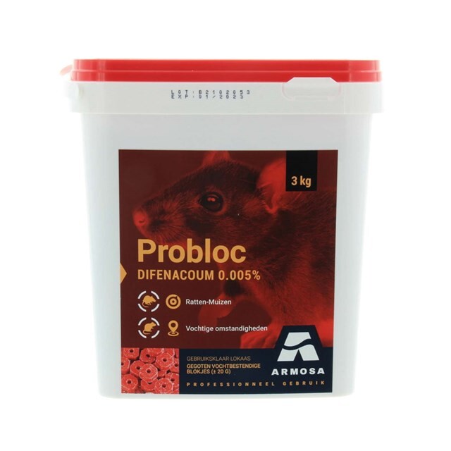 Product image 1 of Probloc (Knaagblokken) Tegen Muis En Rat - 3 KG