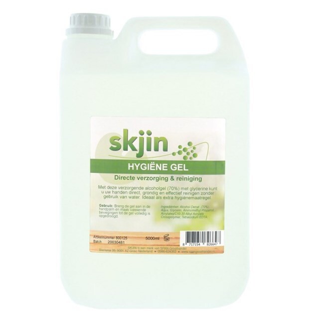 Product image 1 of Skjin hygiene gel ontsmettingsgel 5 liter