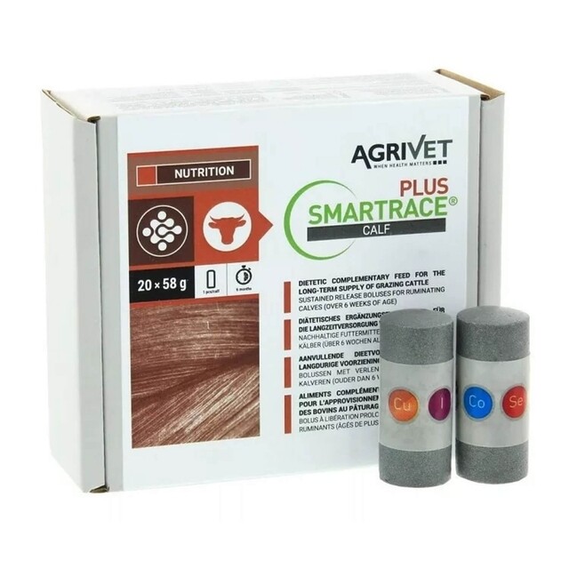 Product image 1 of Agrivet Smartrace Plus Calf Bolus 20st