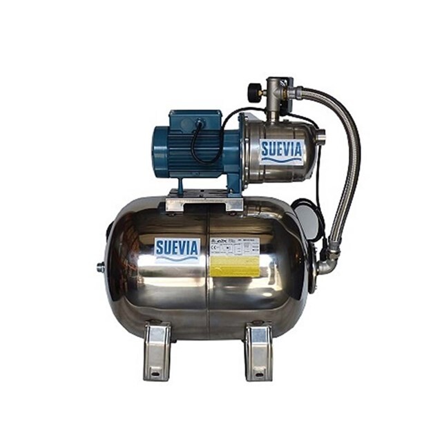 Product image 1 of Suevia Hydrofoorset Compl. Inox + 60 Ltr. Druktank