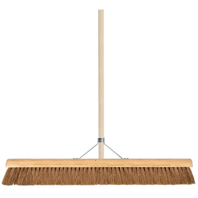 Product image 1 of Talen Tools Zaalveger - Zachte bezem - Kokosharen - Houten steel - 160 cm