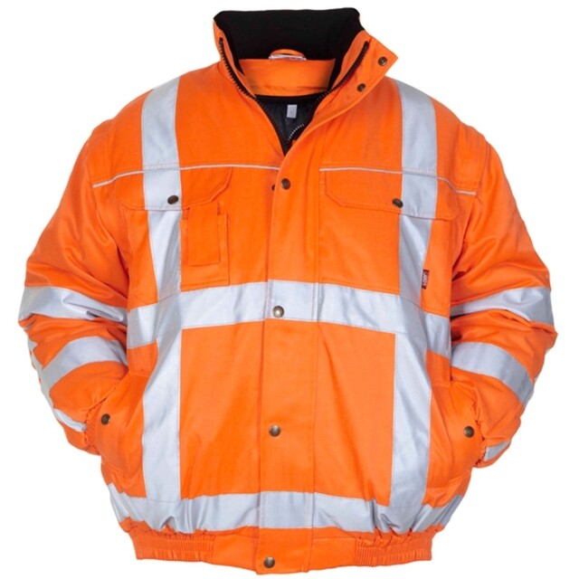 Product image 1 of Hydrowear Hi-Vis All Season Jack Leiden RWS Oranje Maat L