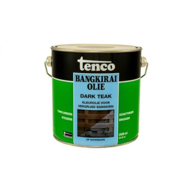 Product image 1 of Tenco Bangkirai Olie Waterbasis Dark Teak 2.5L