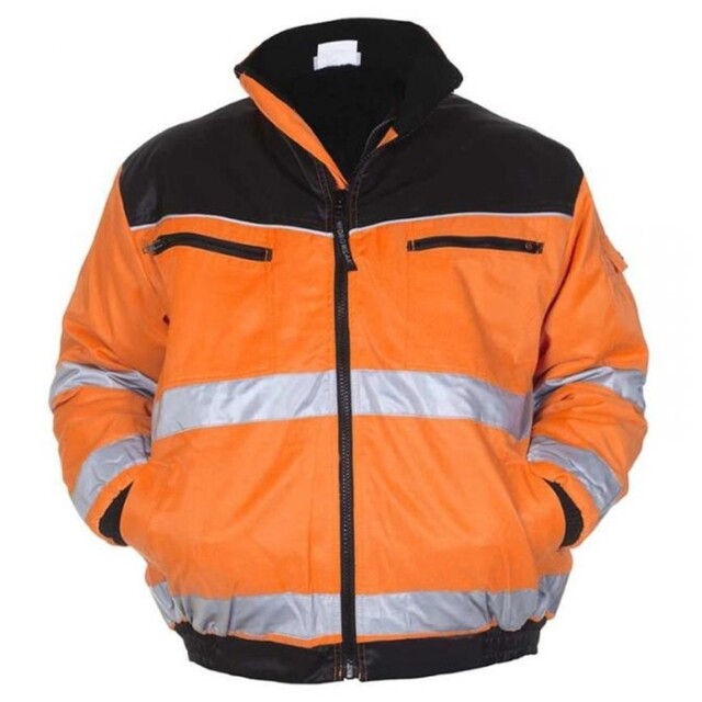 Product image 1 of Hydrowear Hi-Vis Piloten Jas Helsinki Oranje/Zwart Maat XL