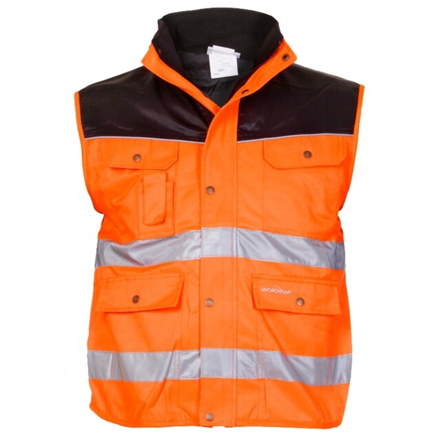 Product image 1 of Hydrowear Hi-Vis Bodywarmer Hoorn Oranje Zwart - Maat XXL