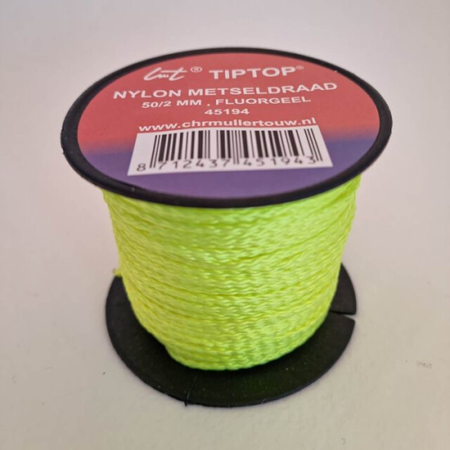 Product image 1 of Metseldraad Fluor Polyester 2 mm Geel 50 Meter