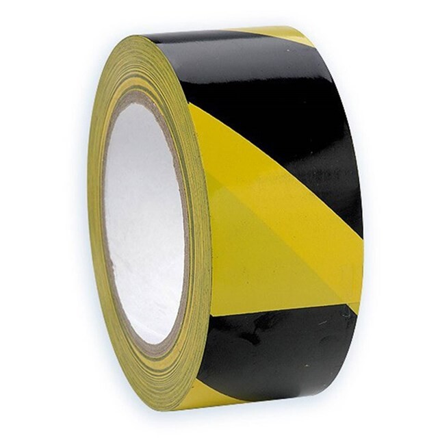 Product image 1 of Tape Geel/Zwart Voor Magazijn 50 mm 33 m