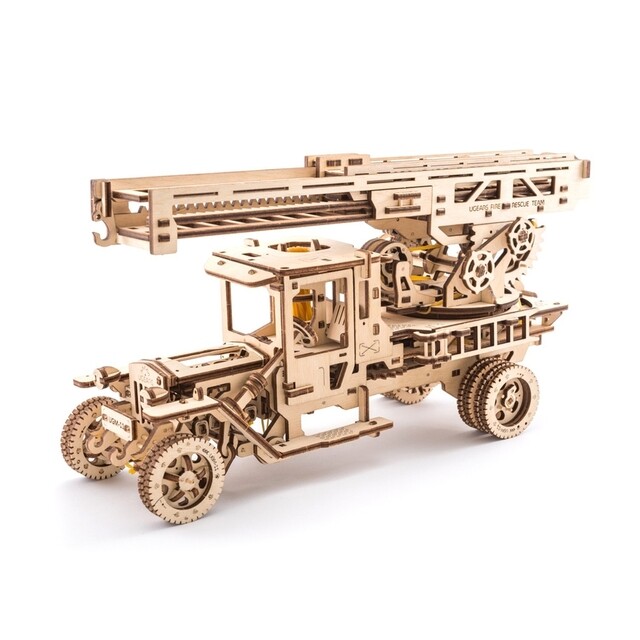 Product image 1 of Ugears Brandweerauto Met Ladder 1:24