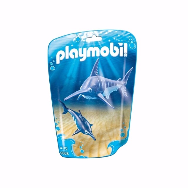 Product image 1 of PLAYMOBIL Family Fun 9068 - Zwaardvis met Jong