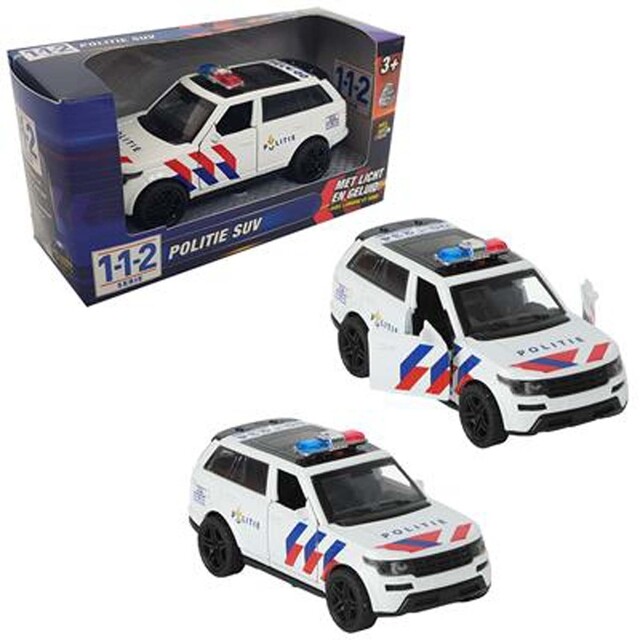 Product image 1 of 112 Politie Auto SUV 1:36 Met Licht+Geluid