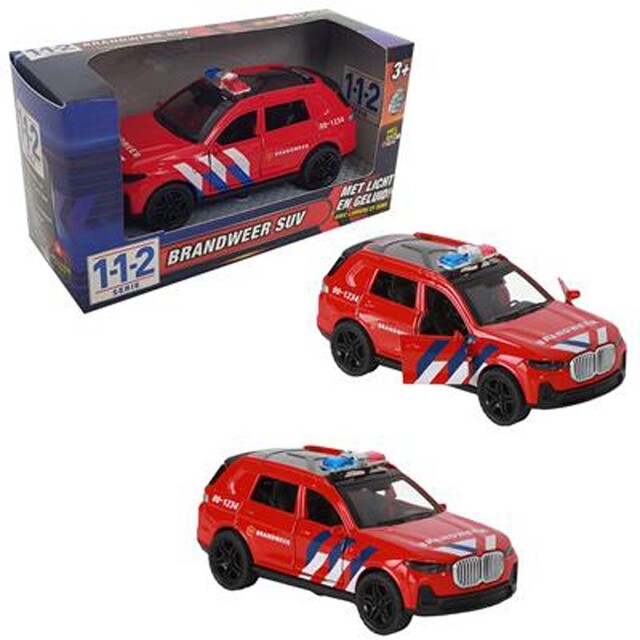 Product image 1 of 112 Brandweer Auto SUV 1:36 Met Licht+Geluid