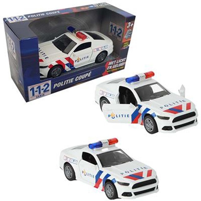 Product image 1 of 112 Politie Auto Sportwagen 1:36 Met Licht+Geluid