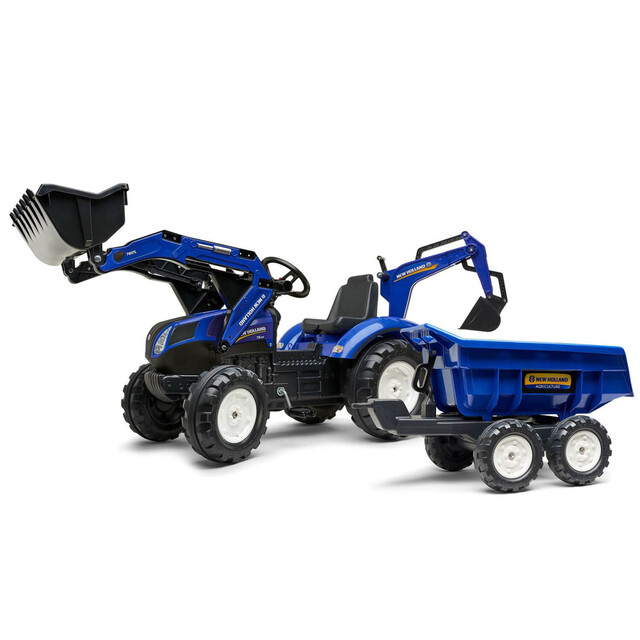 Product image 1 of Falk New Holland T8 Met Frontlader, Graafmachine En Aanhanger