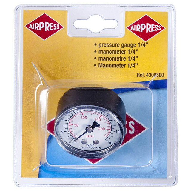 Product image 1 of Airpress Manometer Met Achteraansluiting 1/4 inch