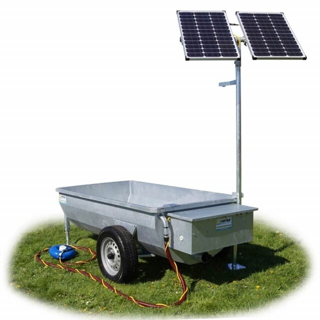 Product image 1 of Mobiele Solar Drinkbak T1000-l160 Met Oppervlaktepomp Poortman Solar