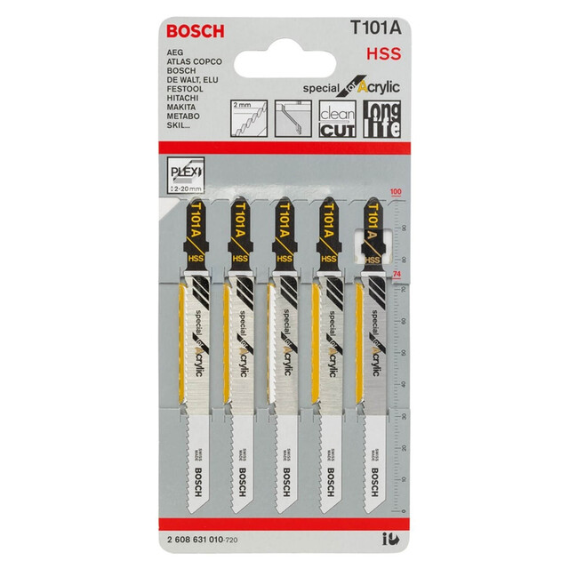 Product image 1 of Bosch Decoupeerzaagblad T101 A 5 Stuks