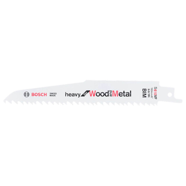 Product image 1 of Bosch Reciprozaagblad S 610 VF Heavy for Wood and Metal 5x